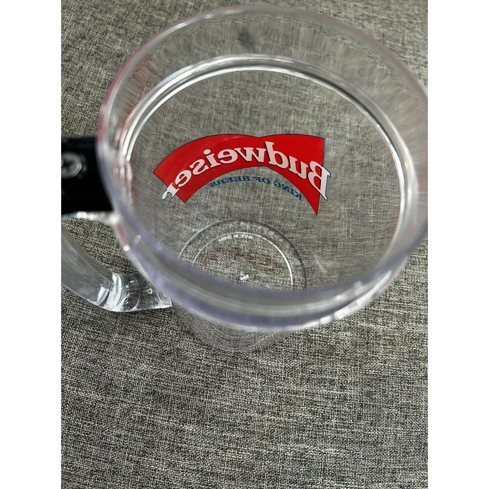 Budweiser Talking Frog Beer Mug Stein Plastic Flip Up Lid 1996 Vintage